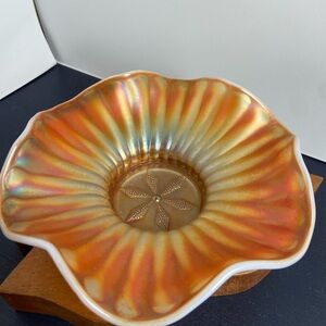 Vintage Iridescent Carnival Glass Dish